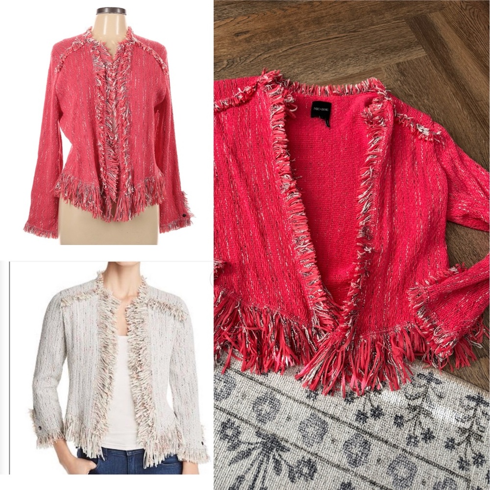 Nic + Zoe Fringe Cardigan Sweater